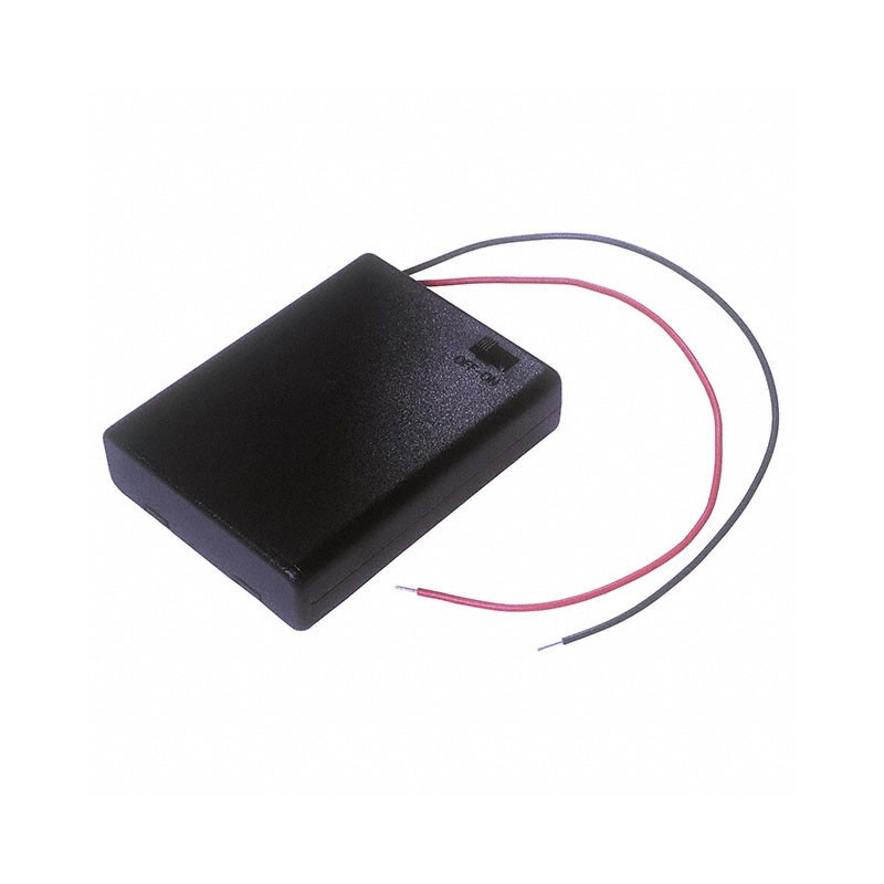 1 pcs : SBH441AS - Battery Holder (Covered) AAA 4 Cell Wire Leads - 6' (152.4mm)