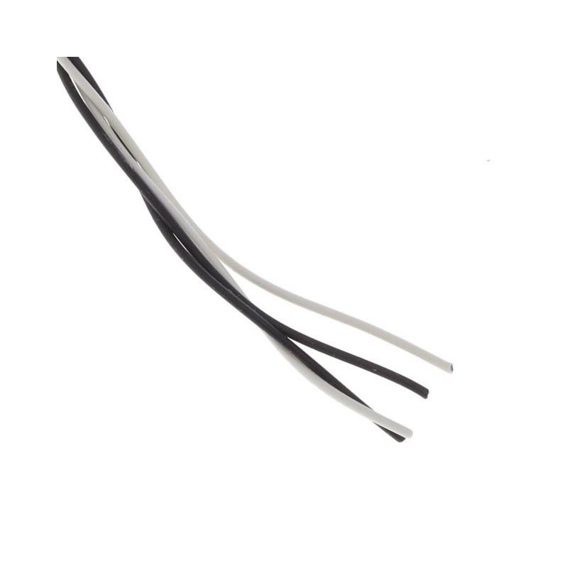 1 pcs : 44A0121-24-0/9-MX - CABLE 2COND 24AWG BLK/WHITE FEET