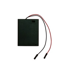 1 pcs : BHF-4A3 - Battery Holder (Covered) AAA 4 Cell Wire Leads with Connector