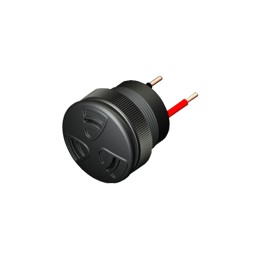 1 pcs : TXT-86-515-W - Buzzers Indicator, Internally Driven Piezo 10 ~ 50mA 2.9kHz 103dB @ 15V, 61cm Panel Mount Wire Leads