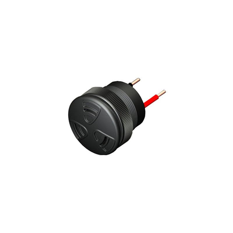 1 pcs : TXT-86-515-W - Buzzers Indicator, Internally Driven Piezo 10 ~ 50mA 2.9kHz 103dB @ 15V, 61cm Panel Mount Wire Leads
