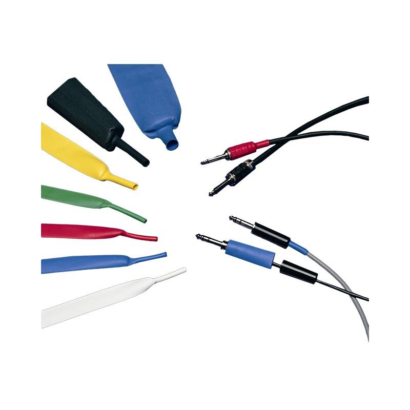 1 pcs : B2(3X) 18/6 BLACK SPL - HEATSHRINK 0.72' BLACK FOOT