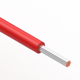 1 pcs : 30-02561 - HOOK-UP STRND 22AWG RED 3.28'