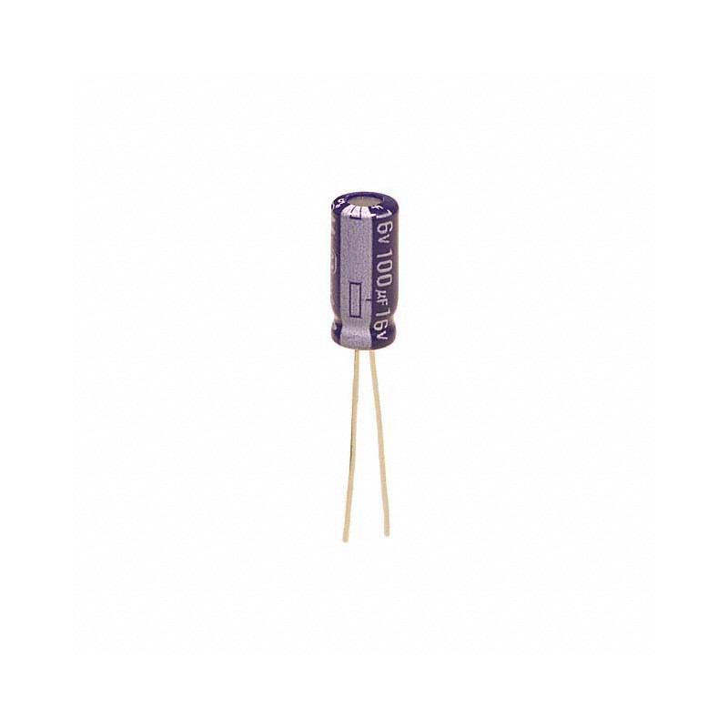 1 pcs : ECA-1CM101B - CAP ALUM 100UF 20% 16V RADIAL