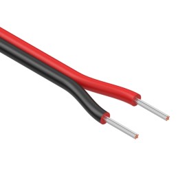 1 pcs : 30-00804 - CABLE 2COND 24AWG BLK/RED 1M