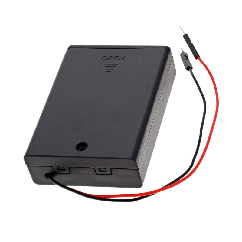 1 pcs : DKS-2AAM - Battery Contact Spring (Coil) AA 3 Cell Wire Leads