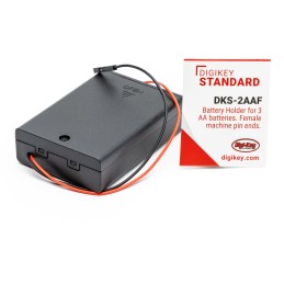 1 pcs : DKS-2AAF - Battery Contact Spring (Coil) AA 3 Cell Wire Leads