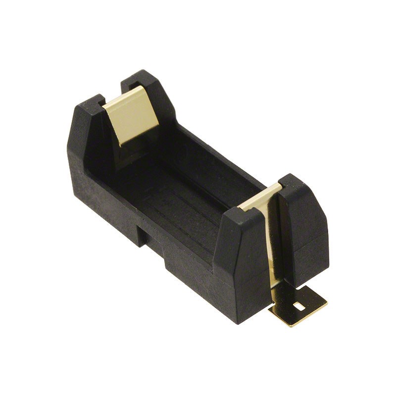 1 pcs : 1016 - Battery Holder (Open) 1/2AA 1 Cell SMD (SMT) Tab