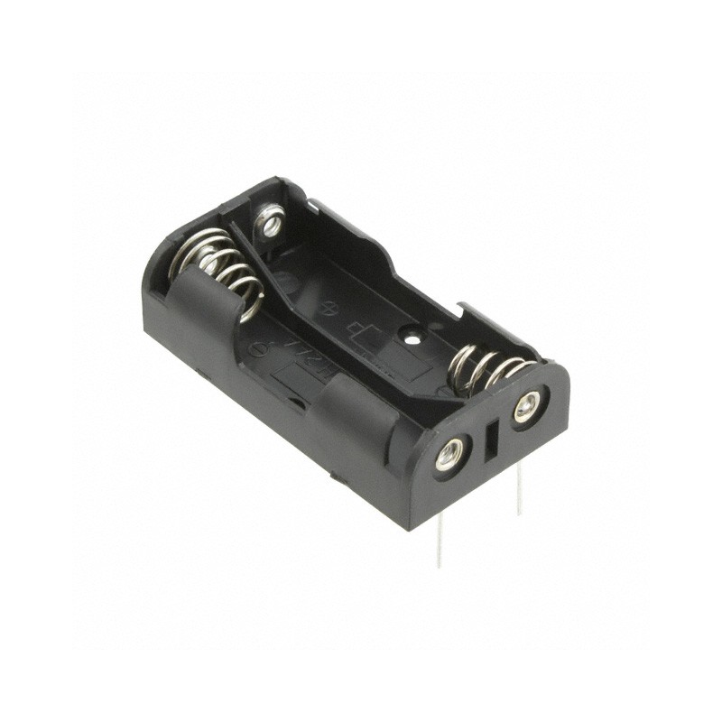 1 pcs : BH2AAPC-4 - Battery Holder (Open) AA 2 Cell PC Pin