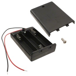 1 pcs : SBH331AS - Battery Holder (Covered) AA 3 Cell Wire Leads - 6' (152.4mm)