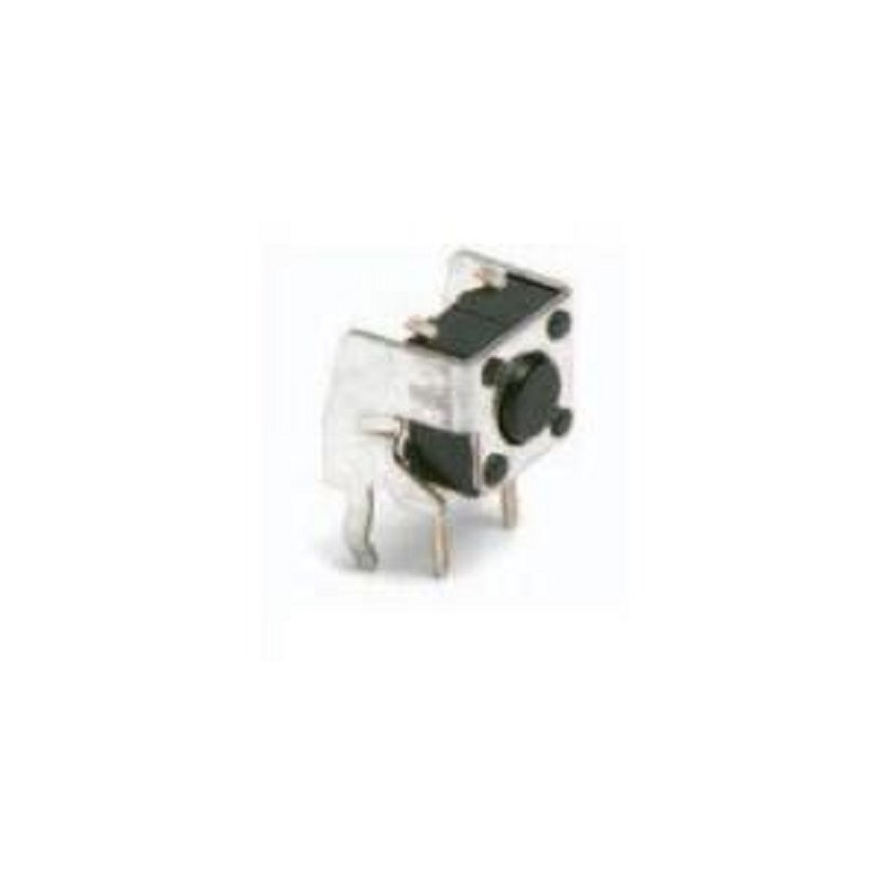 10 pcs - Silver Momentary Tactile Switch, SPST 50 mA Through Hole