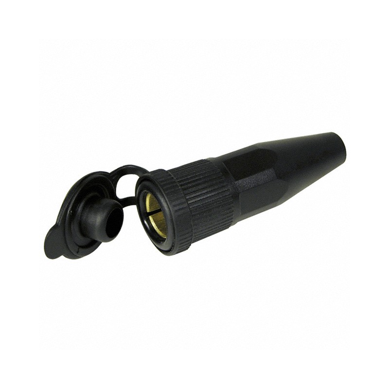 1 pcs : AS214 - Auto Power Socket Cigarette Lighter Assembly 12 V 15 A 12mm DIN Socket, Nylon, Weather Resistant Black