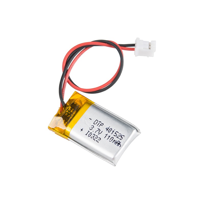 1 pcs : PRT-13853 - 3.7 V Lithium-Ion Battery Rechargeable (Secondary) 110mAh