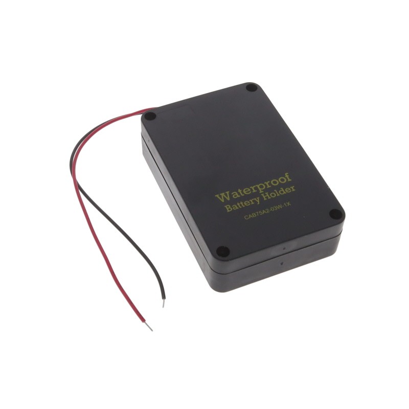 1 pcs : CAB75A2-03W-1X - Battery Holder (Covered) AA 3 Cell Wire Leads