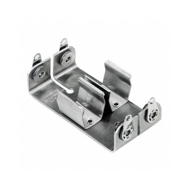 1 pcs : 140 - Battery Holder (Open) AA 2 Cell Solder Lug