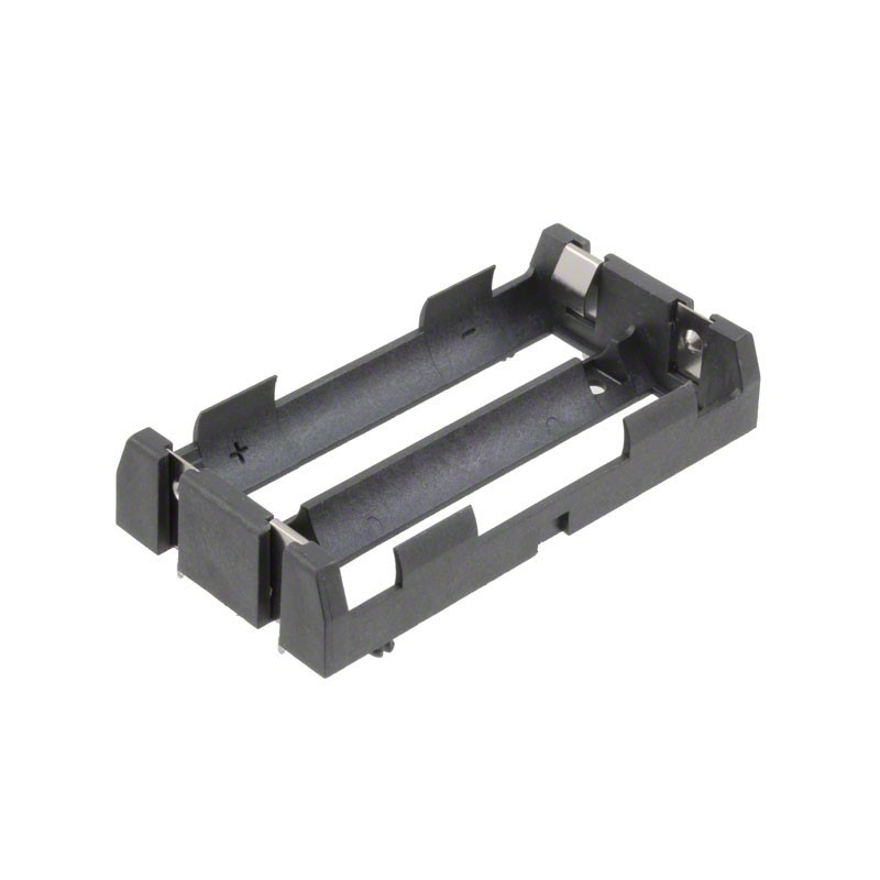 1 pcs : 1049P - Battery Holder (Open) 18650 2 Cell PC Pin