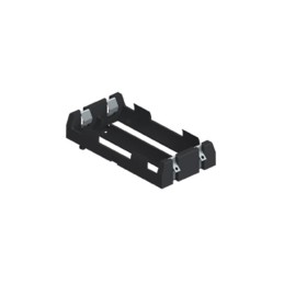 1 pcs : 1047 - Battery Holder (Open) 18650 2 Cell Solder Lug