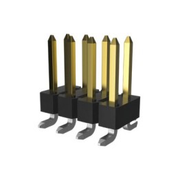 5 pcs - Amphenol Communications Solutions BergStik Series Surface Mount Pin Header, 10 Contact(s), 2.54mm Pitch, 2 Row(s),