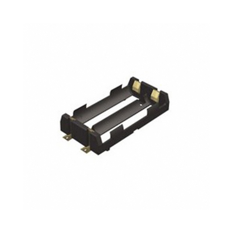 1 pcs : 1048 - Battery Holder (Open) 18650 2 Cell SMD (SMT) Tab