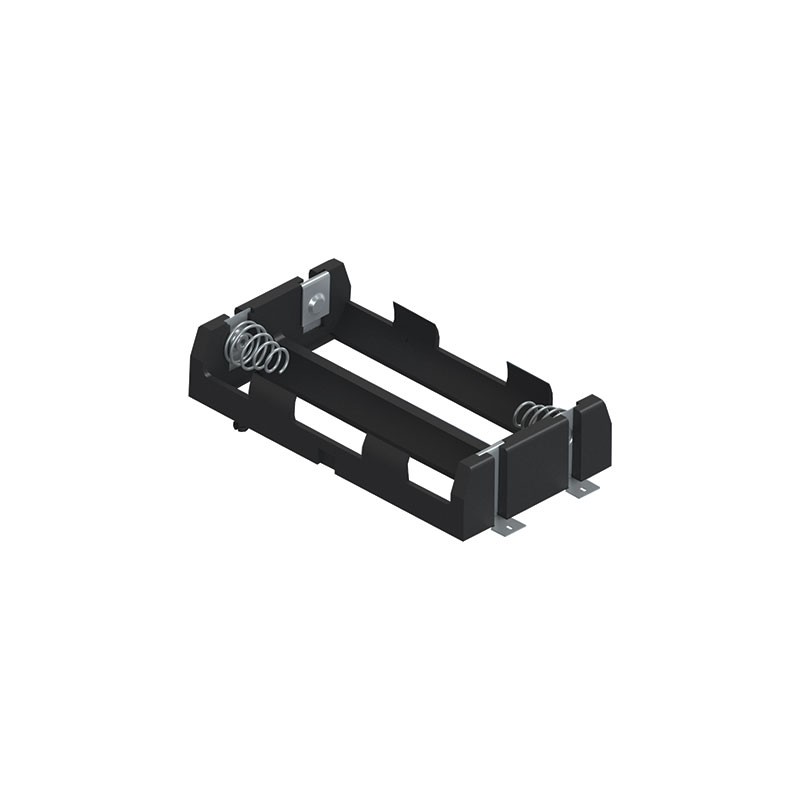 1 pcs : 1124 - Battery Holder (Open) 20700, 21700 2 Cell SMD (SMT) Tab