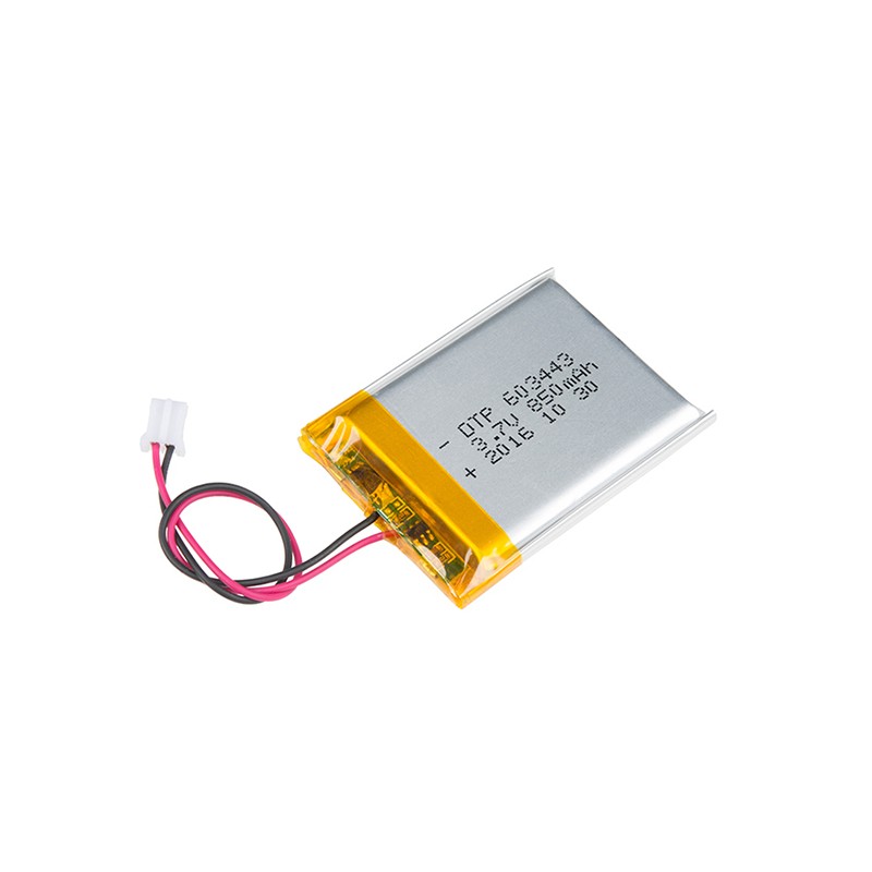 1 pcs : PRT-13854 - 3.7 V Lithium-Ion Battery Rechargeable (Secondary) 850mAh