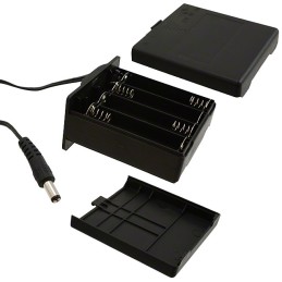 1 pcs : BK-030 - Battery Holder (Covered) AA 8 Cell Wire Leads with Connector