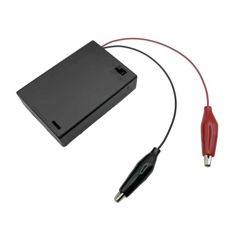 1 pcs : BH2A3A - Battery Holder (Covered) AA 3 Cell Wire Leads with Connector