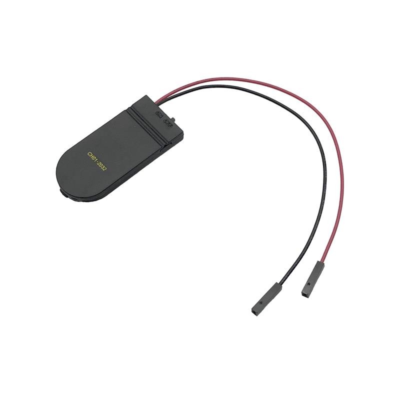 1 pcs : BH20322S - Battery Holder (Covered) Coin, 20.0mm 2 Cell Wire Leads with Connector