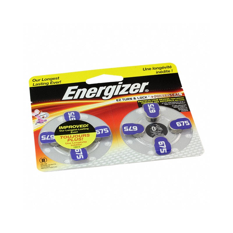 1 pcs : AZ675DP-8 - Coin, 11.6mm Zinc Air 1.4 V Battery Non-Rechargeable