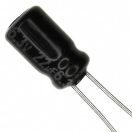 1 pcs : ECE-A0JKA220 - CAP ALUM 22UF 20% 6.3V RADIAL