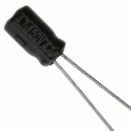 1 pcs : ECE-A1HKA4R7 - CAP ALUM 4.7UF 20% 50V RADIAL