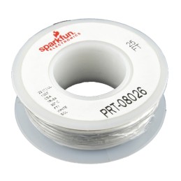 1 pcs : PRT-08026 - HOOK-UP SOLID 22AWG WHITE 25'