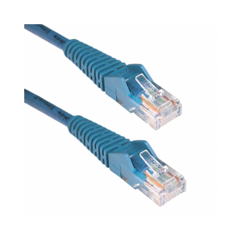 1 pcs : N001-001-BL - CABLE MOD 8P8C PLUG TO PLUG 1'