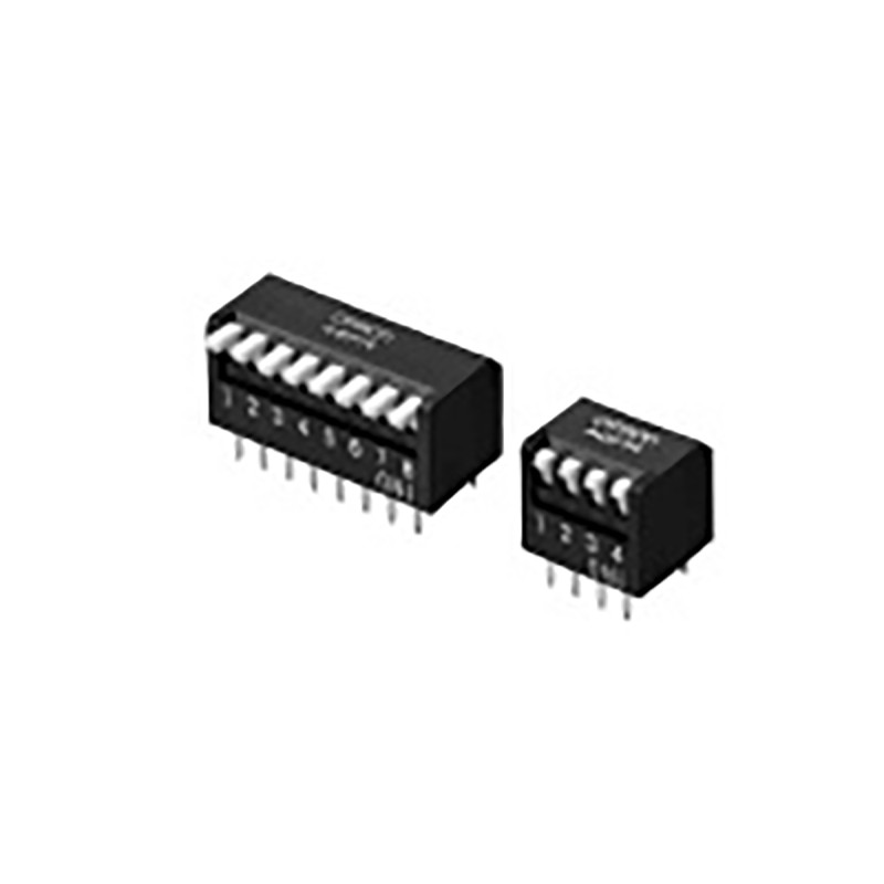 10 pcs - Omron 5 Way Through Hole DIP Switch 5P, Piano Actuator, IP40