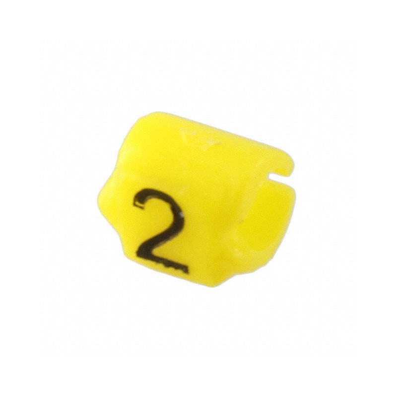 30 pcs : STD03Y-2 - WIRE MARKER CLIP-ON YELLOW