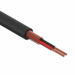 1 pcs : 30-00005 - CABLE 2COND 24AWG BLACK SHLD 1M