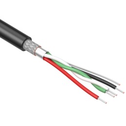 1 pcs : 30-00088 - CABLE 4COND 28AWG BLACK SHLD 1M