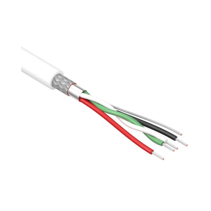 1 pcs : 30-00099 - CABLE 4COND 28AWG WHITE SHLD 1M
