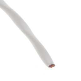 1 pcs : 44A1121-24-2/3-9 - CABLE 2CON 24AWG WHT SHLD FEET