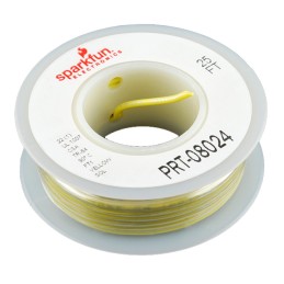 1 pcs : PRT-08024 - HOOK-UP SOLID 22AWG YELLOW 25'