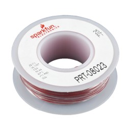 1 pcs : PRT-08023 - HOOK-UP SOLID 22AWG RED 25'