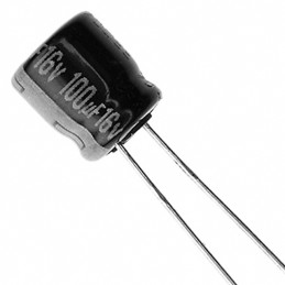 1 pcs : ECE-A1CKA101 - CAP ALUM 100UF 20% 16V RADIAL