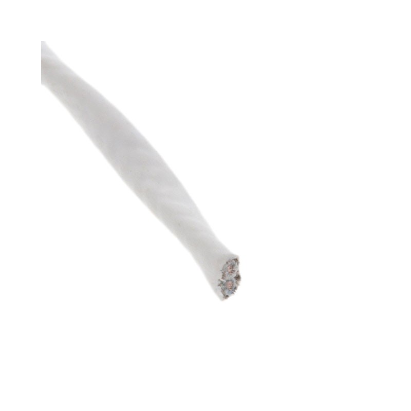 1 pcs : 55A1821-22-9/96-9CS2275 - CABLE 2CON 22AWG WHT SHLD FEET