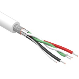 1 pcs : 30-00873 - CABLE 4COND 26AWG/28AWG WHITE 1M