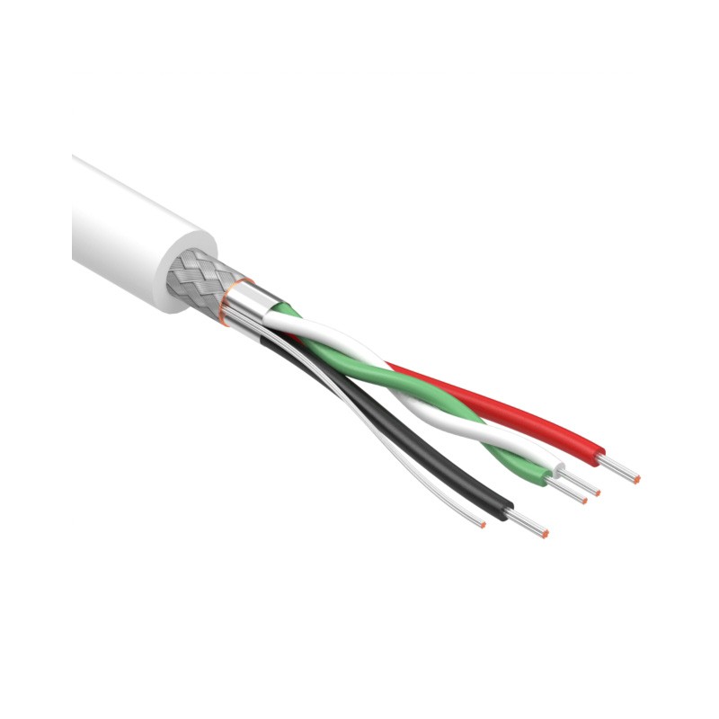1 pcs : 30-00873 - CABLE 4COND 26AWG/28AWG WHITE 1M