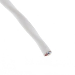 1 pcs : 44A1121-22-0/9-9-MX - CABLE 2CON 22AWG WHT SHLD FEET