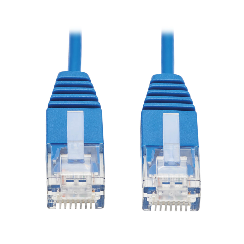 1 pcs : N200-UR01-BL - CABLE MOD 8P8C PLUG TO PLUG 1'