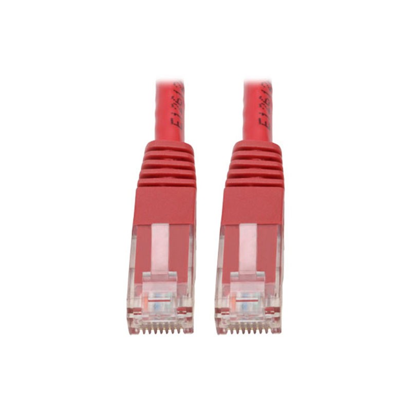 1 pcs : N200-001-RD - CABLE MOD 8P8C PLUG TO PLUG 1'