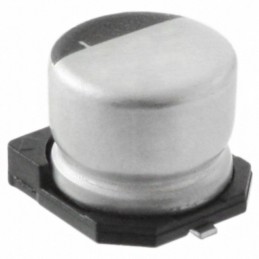 1 pcs : EMVE250ARA220MF55G - CAP ALUM 22UF 20% 25V SMD