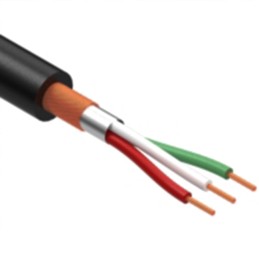 1 pcs : 30-00179 - CABLE 3COND 28AWG BLACK SHLD 1M